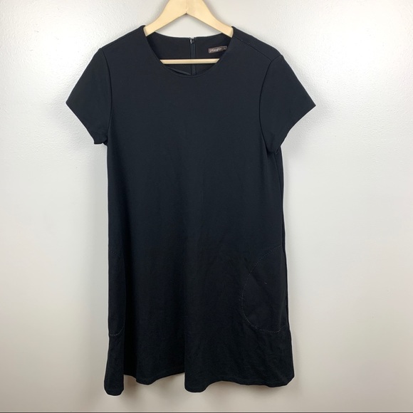 J.Mclaughlin Ponte Knit Short Sleeve Dress Pockets